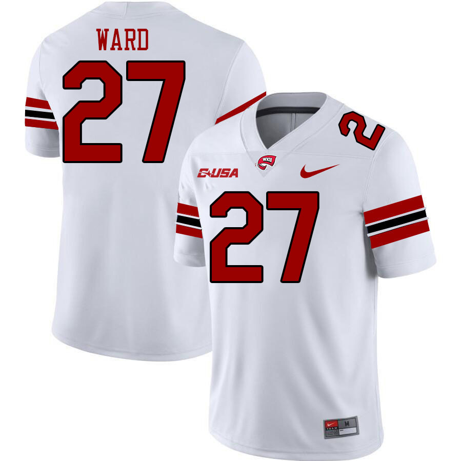 Western Kentucky Hilltoppers #27 Nazir Ward College Football Jerseys Stitched Sale-White